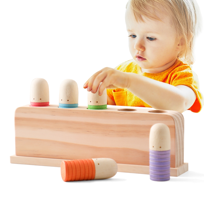 Sports Equipment For Kindergarten - ของเล่น Montessori ของเล่นไม้เด้งดึ๋งได้รับการยอมรับของเล่นฝึกสีสำหรับเด็ก