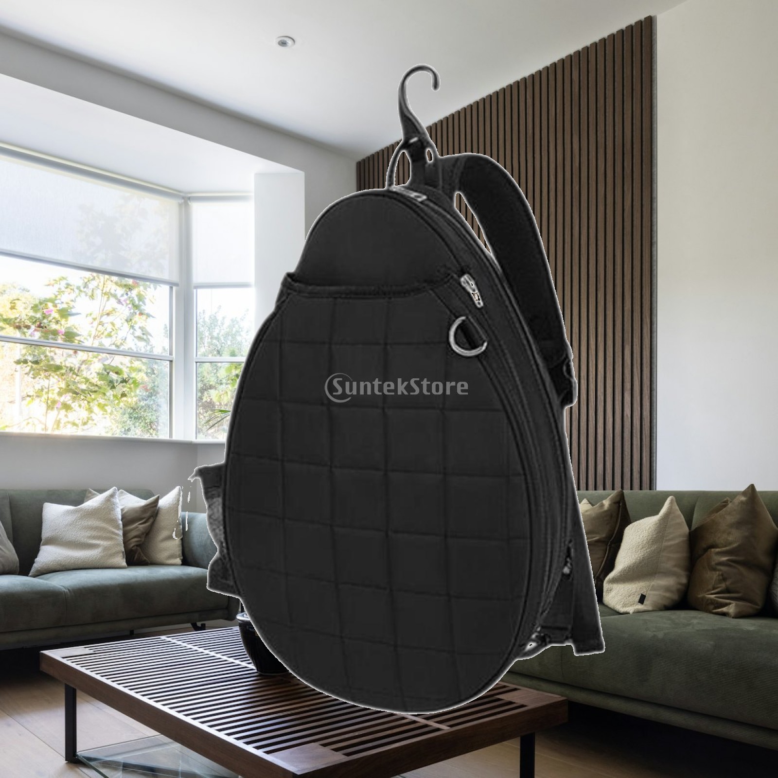 Sports Equipment Badminton - กระเป๋าสะพายสำหรับไม้เทนนิส กระเป๋าใส่อุปกรณ์เทนนิสอเนกประสงค์ สายสะพายปรับได้ กระเป๋าถือพกพา กันน้ำ กระเป๋าแบดมินตัน