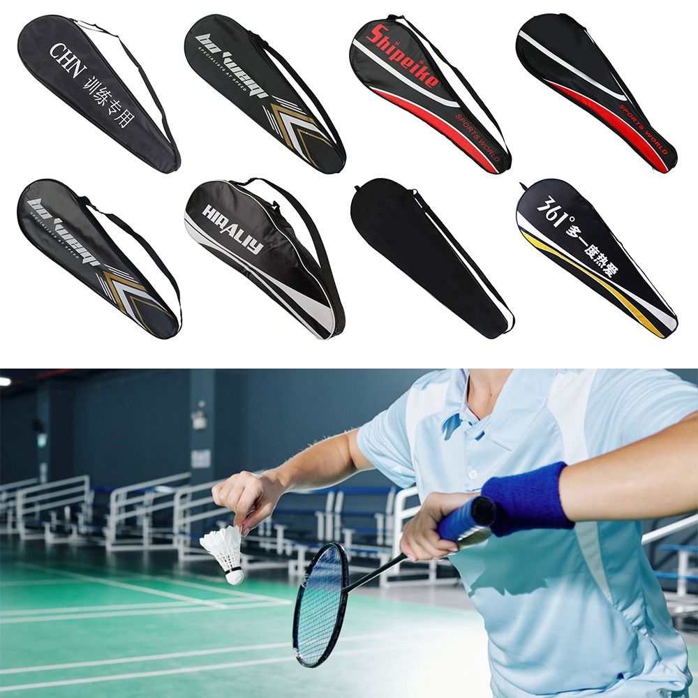 Sports Equipment Badminton - ไม้แบดมินตันหลากสีกระเป๋าผ้ากันน้ําแบบมืออาชีพฝาครอบป้องกันอุปกรณ์กีฬาในร่มกลางแจ้งกระเป๋าแร็กเก็ต