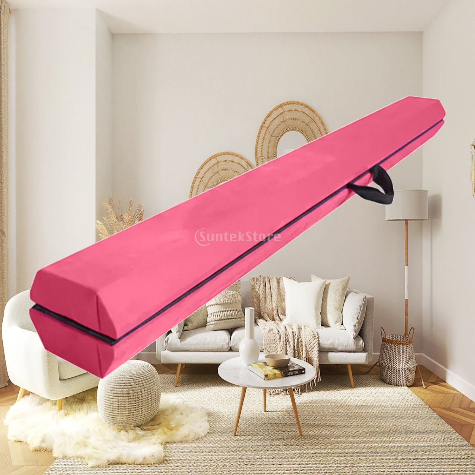 Gymnastics Beam Floor - คานทรงตัวสำหรับเด็ก ฝึกการประสานงานร่างกาย คานยิมนาสติกพับได้สำหรับฝึกทรงตัวบนพื้น ใช้ได้ทั้งในร่มและกลางแจ้ง เหมาะสำหรับเด็กผู้หญิงวัยก่อนเข้าเรียน