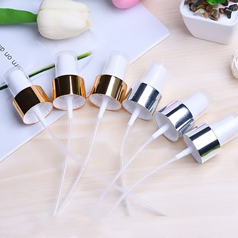 Sports Equipment Disinfectant Spray - 50Pcs จุดขายส่งเงินทองสเปรย์หัวฉีดพลาสติก Pet ขวดน้ำหอมฆ่าเชื้อ Sprayer 18/410