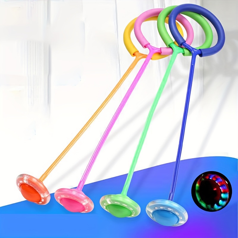 Sports Equipment For Kindergarten - 1 PC เด็กกระพริบแหวนกระโดดกีฬา Bouncing Ball พับกระพริบ
