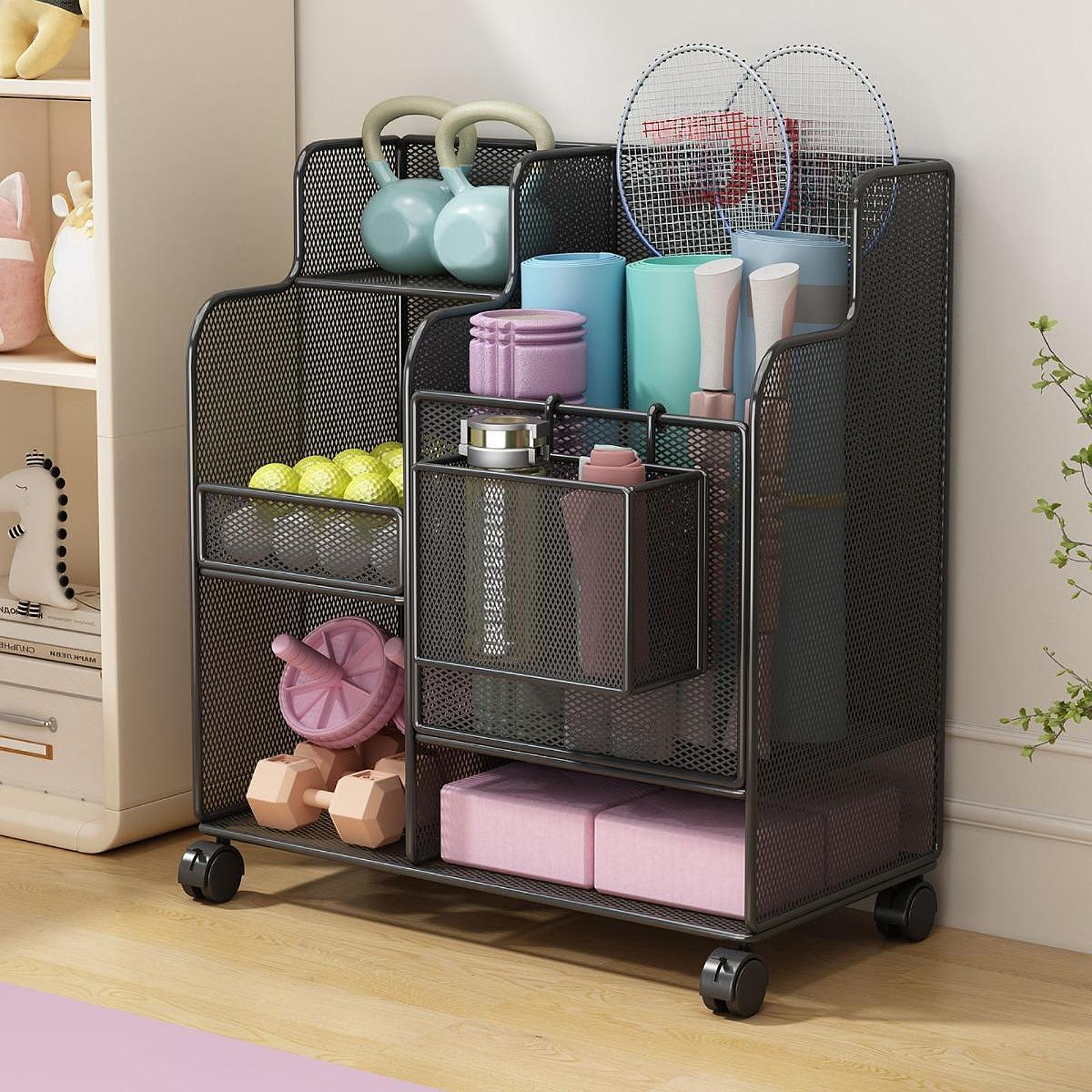 รถเข็นจัดเก็บอุปกรณ์ในโรงรถ ชั - Sports Equipment Cart On Wheels บทวิจารณ์และราคา