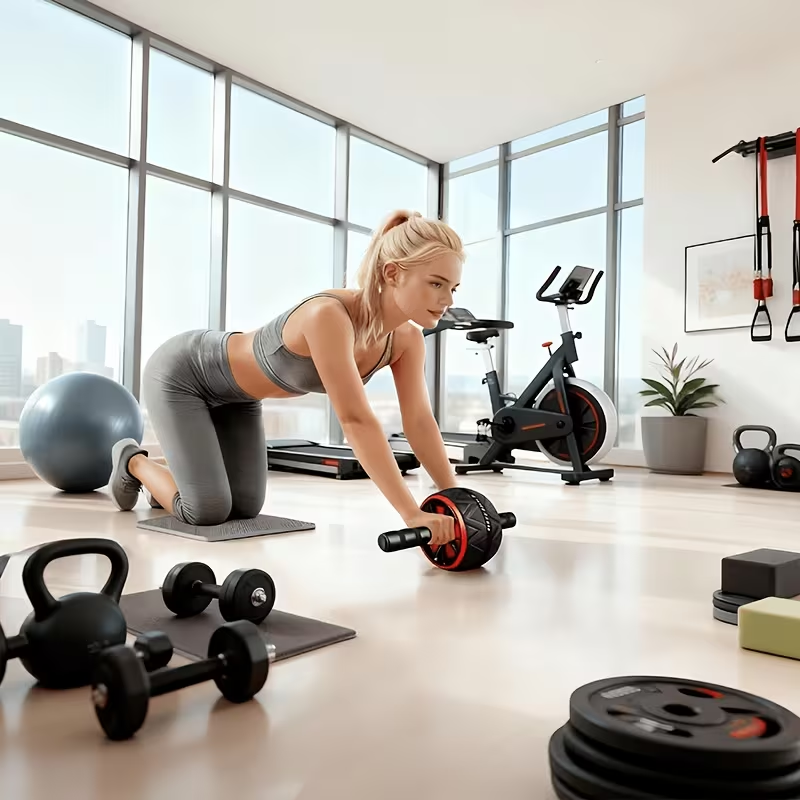 ล้อบริหารหน้าท้องและแผ่นรองเข่ - Sports Equipment Club บทวิจารณ์และราคา