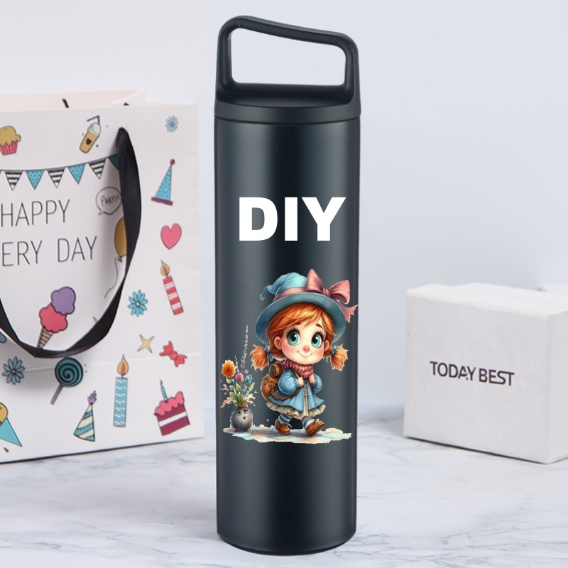 1pcs 500ml ใหม่กว้างปากสแตนเลส - Sports Equipment Logo บทวิจารณ์และราคา